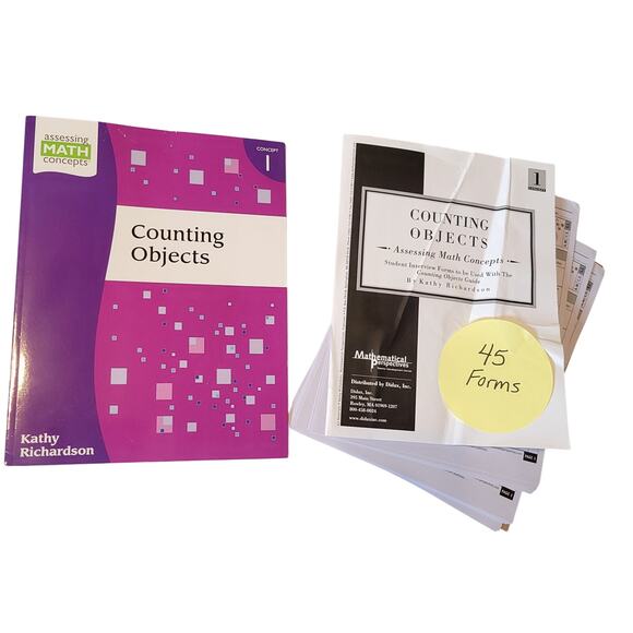 Counting Objects Book 1 Kathy Richardson 45 Student Forms Assessing Math Concept - Picture 14 of 14